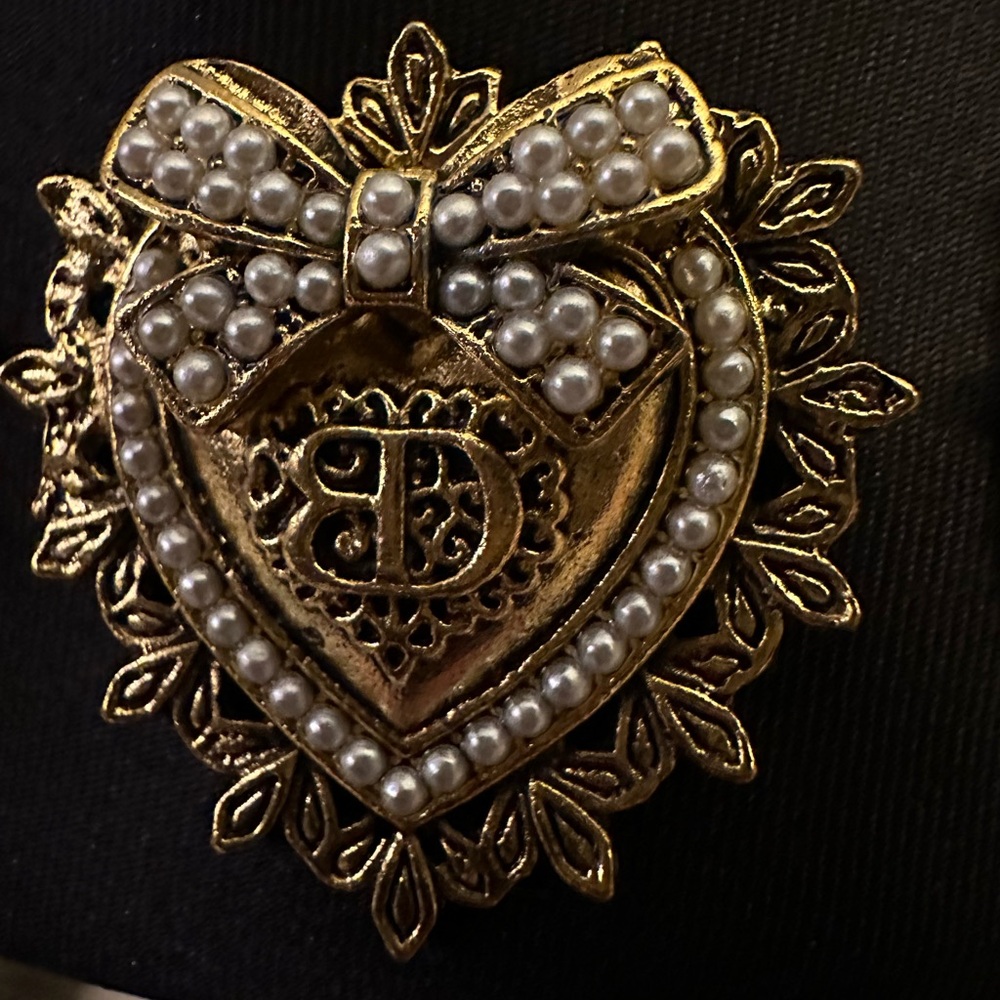 Duchess Chic Black and Gold Embellished Headband - Picture 2 of 4